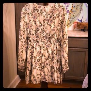 Great FP Cream-Sage & Lavender Minidress